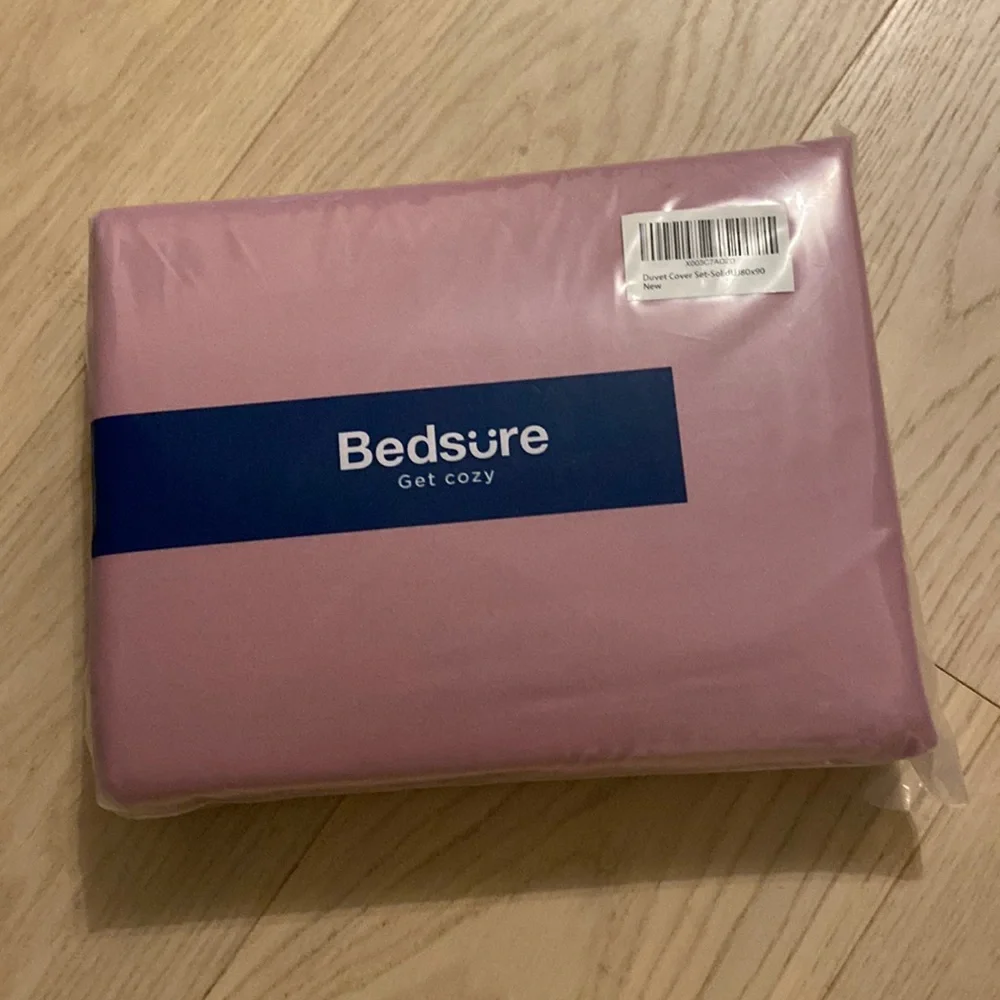 NEW Bedsure Pink Duvet Comforter Cover Full Size 3pc Soft Microfiber Pillowcases